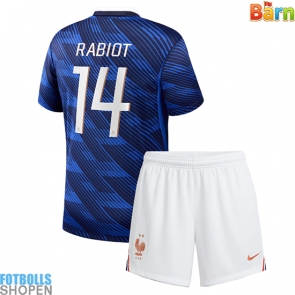 Billiga Frankrike Adrien Rabiot #14 Hemmatröja Barn VM 2026 Kortärmad (+ Korta byxor)